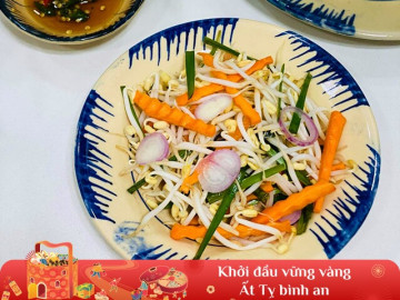 Cách làm dưa giá kiểu miền Nam cực đơn giản, nhanh được ăn lại chua chua giòn giòn cho mâm cỗ Tết bớt ngán