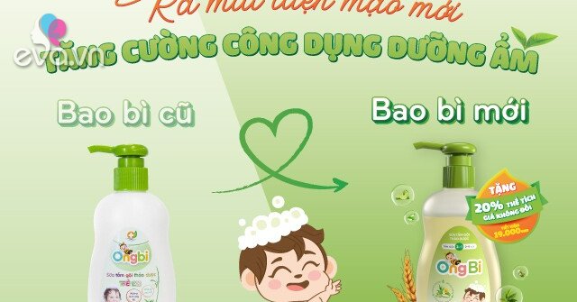 Sữa tắm gội thảo dược Ong Bi ra mắt diện mạo mới, tăng cường công dụng dưỡng ẩm