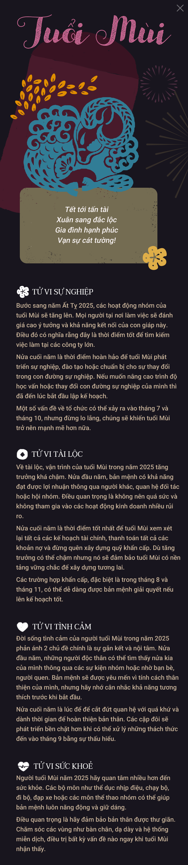 Tử vi năm Ất Tỵ 2025: Xem tài lộc, vận mệnh 12 con giáp trong năm - 28