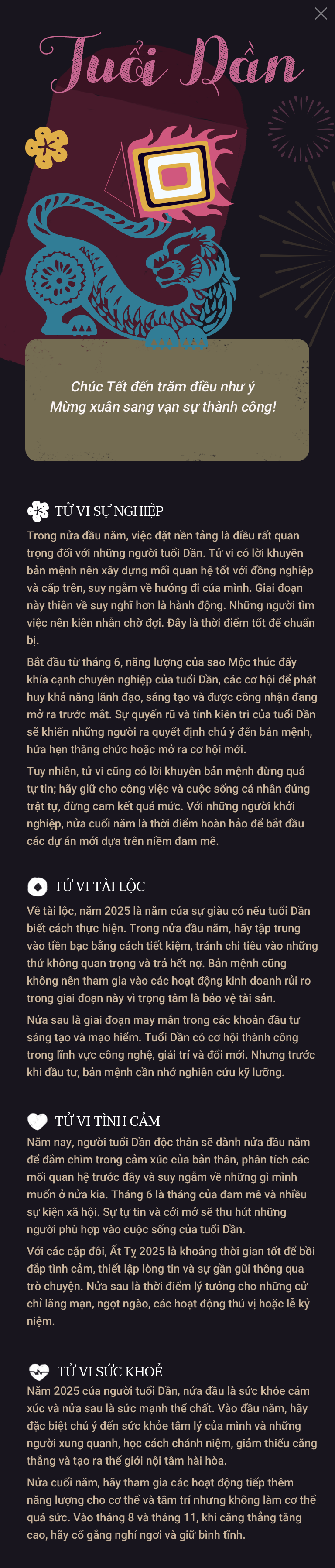 Tử vi năm Ất Tỵ 2025: Xem tài lộc, vận mệnh 12 con giáp trong năm - 13