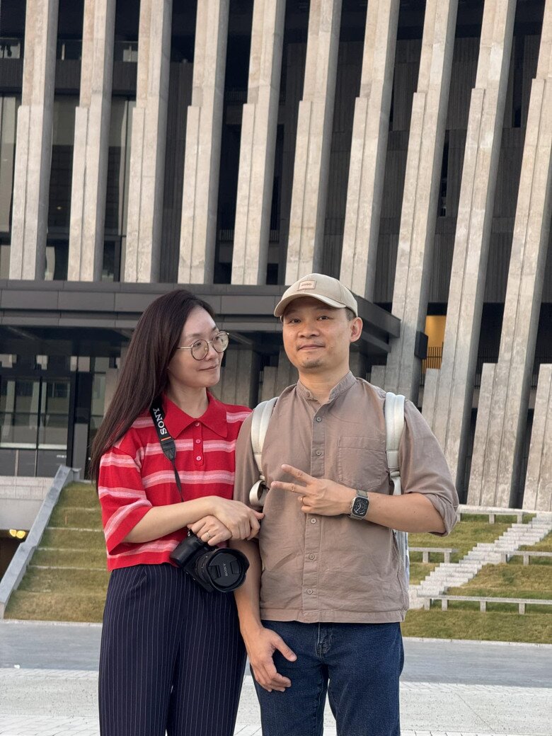 Hải Đăng và vợ cùng làm ở đài truyền hình.