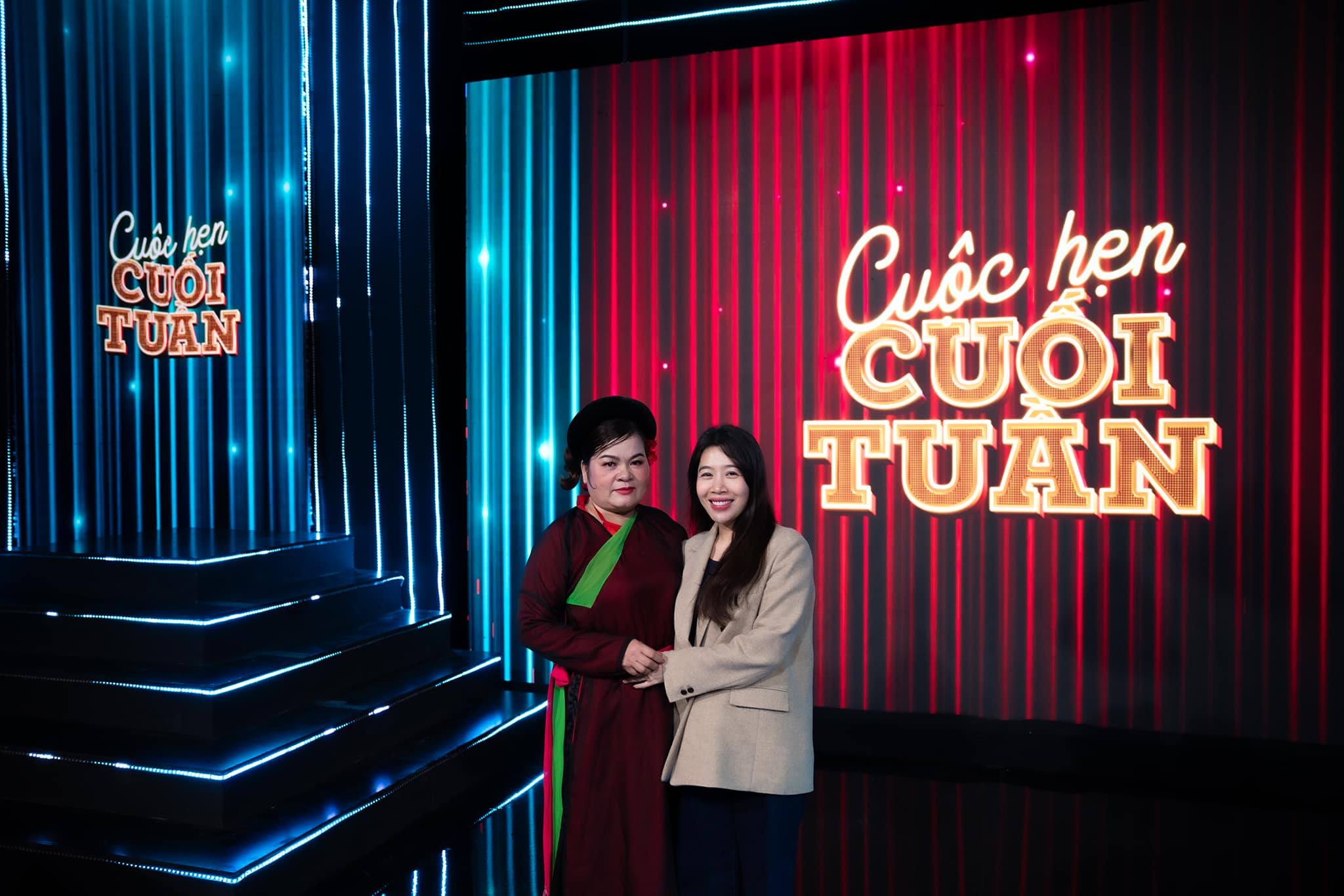 BTV Diệp Chi và chị Lê Thị Nghĩa.