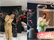 Nhà đẹp - Hoa hậu Đỗ Thị Hà hé lộ cơ ngơi sang trọng ở Hà Nội, mua "củi khô nở hoa" về để trang trí Tết