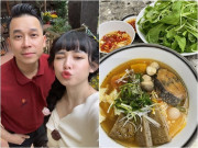 Bếp Eva - Vợ nóng bỏng kém 10 tuổi nấu cho Lê Hoàng món "bún cá giả socola" ngày lễ Tình yêu