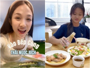 Bếp Eva - Vợ kém 12 tuổi của Phan Đinh Tùng nấu 3 món ngon mà đẹp, ấm lòng thái độ của ái nữ xinh xắn