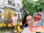 Nhà đẹp - "Chị Tư" Cẩm Ly tận hưởng niềm vui thu hoạch trong khu vườn ở biệt thự trắng triệu đô ở tuổi 55