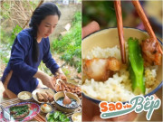 Bếp Eva - Mâm cơm chân quê của Quỳnh Trang - em vợ Lê Dương Bảo Lâm nấu cho bố hút hàng trăm nghìn like