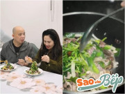 Bếp Eva - Chồng "bà Vụ trưởng quyền lực" Nguyệt Hằng ngoài đời: Trông "hổ báo" nhưng nấu ăn chiều vợ