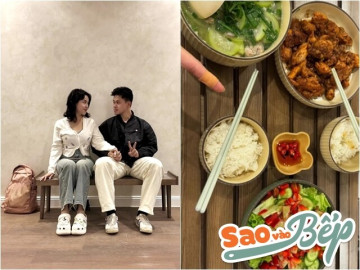 Bữa cơm đầu của Thái Trinh và chồng không có bàn ghế ăn, thái độ của thiếu gia khi cô tập làm vợ đảm