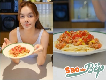 Làm mì spaghetti như cách của mẹ 3 con Phạm Quỳnh Anh, em nhỏ nào cũng sẽ thích mê muốn ăn hoài