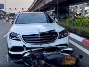 Tin tức - Nữ tài xế Mercedes tông nhiều xe máy ở Thủ Đức vi phạm nồng độ cồn