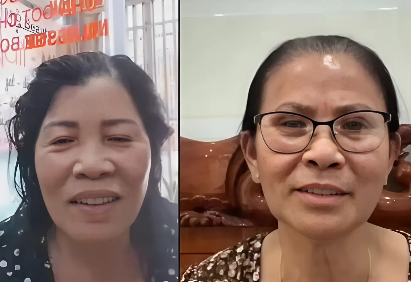 Cô Oanh và cô Lan đã được gặp nhau để trò chuyện