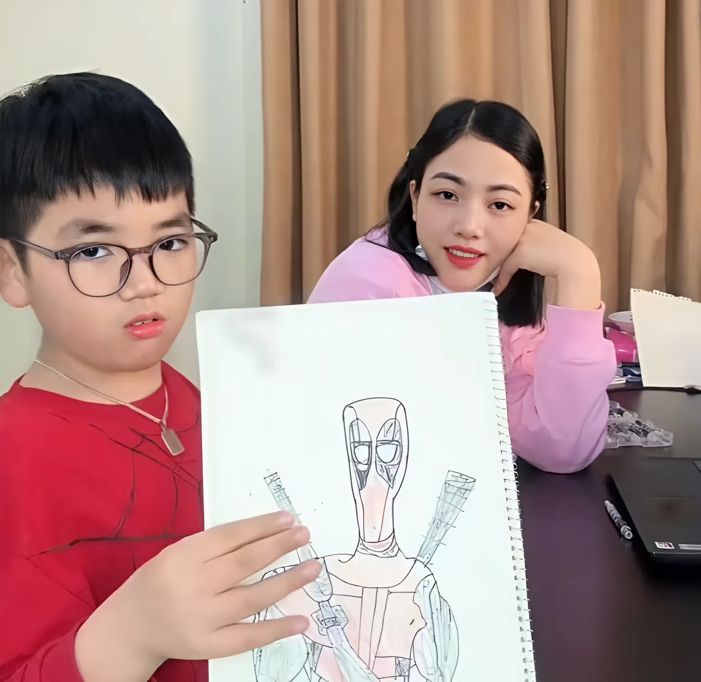 Hai mẹ con đã gặt hái được thành quá xứng đáng