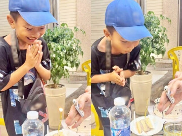 Đang tổ chức sinh nhật thì gặp cậu bé bán vé số cùng ngày sinh, chàng trai đã làm một việc khiến ai cũng ấm lòng