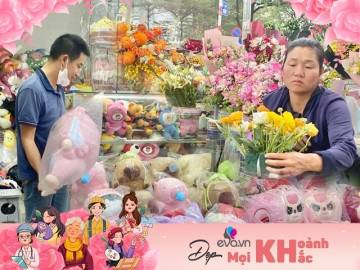 Ở Hà Nội, giá hoa tươi đang nóng lên từng ngày trước thềm 8/3, xu hướng quà tặng thiết thực lên ngôi