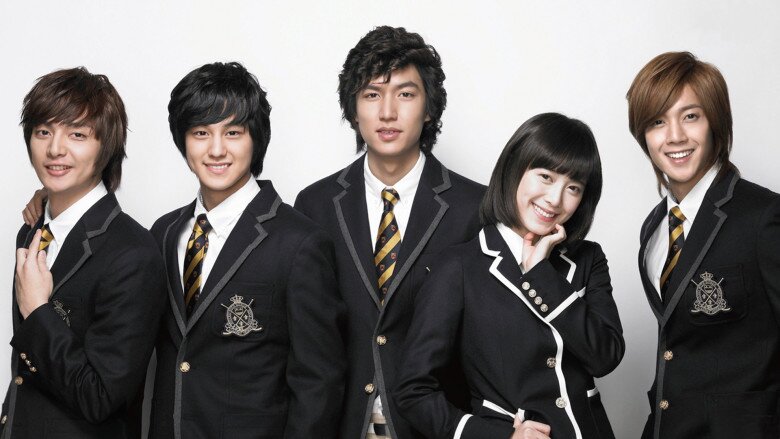 Goo Hye Sun và 4 chàng F4 của Vườn Sao Băng.