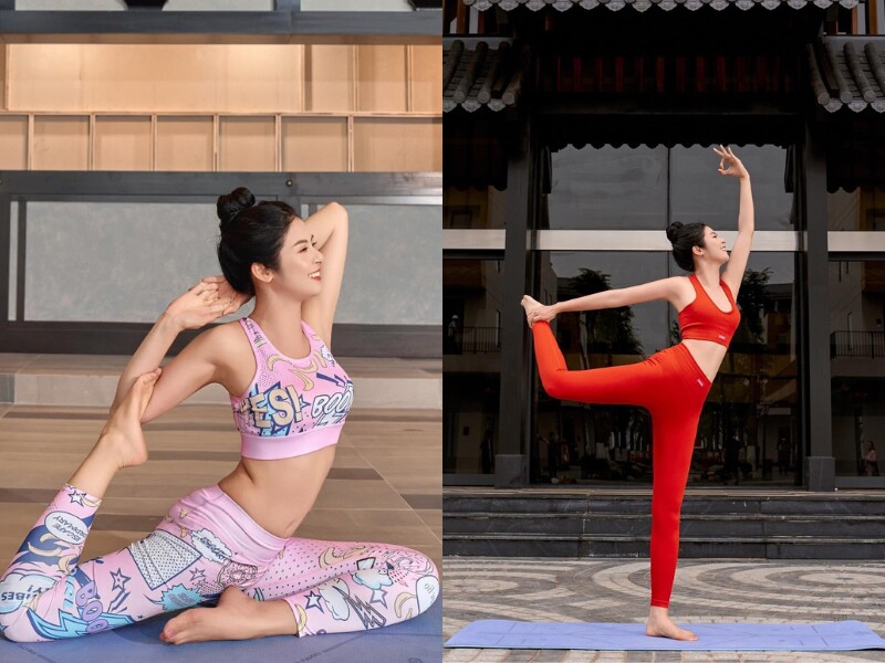 Hoa hậu Ngọc Hân rất tích cực tập luyện thể thao như yoga, golf,... để giữ dáng. Hình thể của người đẹp ngày càng cải thiện, chuẩn chỉnh hơn thời điểm đăng quang rất nhiều.