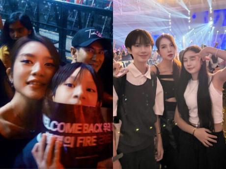 Vợ chồng Lý Hải đưa con đi concert 2NE1, quý tử đầu lòng là bản sao của bố nay trổ mã "cao ngất"