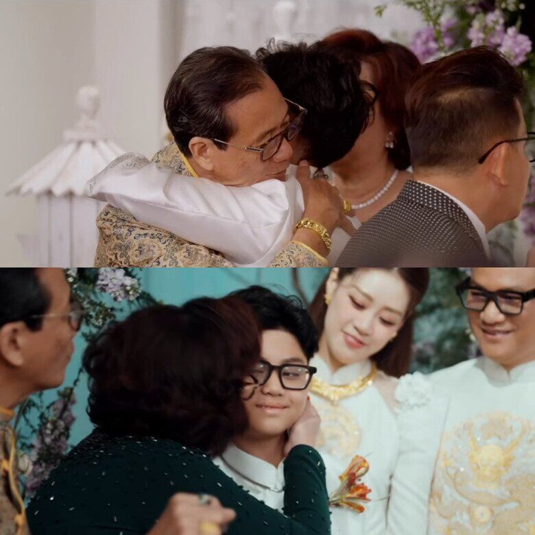 Bố mẹ của Khánh Vân rất quan tâm, yêu thương con riêng của Nguyễn Long.