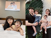 Giải trí - 2 con gái của Đông Nhi như "đúc 1 khuôn" từ Ông Cao Thắng, ái nữ đầu lòng ra dáng chị cả quấn quýt em