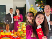 Giải trí - Hoa hậu Khánh Vân hạnh phúc bên ông xã hơn 17 tuổi, khoe bố ruột thân thiết với con rể