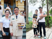 Giải trí - Trung tá Công an được phong danh hiệu NSƯT, hơn 50 tuổi vẫn có con thứ 4 với vợ là phó phòng ngân hàng