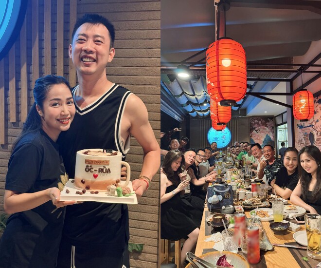 Ốc Thanh Vân cùng hội bạn thân chúc mừng sinh nhật ông xã.