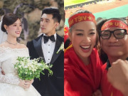 Giải trí - Cặp đôi sao Việt đi tuần trăng mật trong năm qua: Midu - Minh Đạt "dính nhau không rời", Khánh Vân ủng hộ tuyển Việt Nam