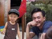 Giải trí - Quý tử nhà Cường Đô La có nụ cười má lúm giống hệt bố, nam doanh nhân cùng con trai út "lao động" khi ở nhà