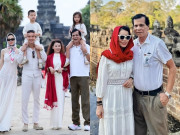 Giải trí - Bố lai Pháp của Hồ Ngọc Hà cao lớn hơn con rể Kim Lý, ở tuổi 72 vẫn cực khỏe, kiệu cháu gái trên vai