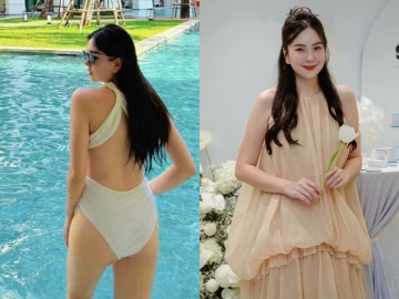 Sao Việt 24h: MC Mai Ngọc diện bikini, hiếm hoi khoe thân hình ở những tháng đầu thai kỳ