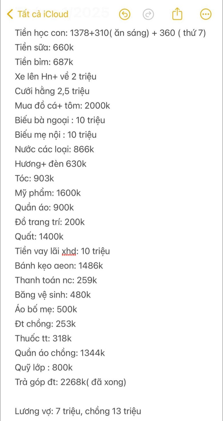 Cặp bố mẹ bỉm vay 100 triệu sắm Tết, liệt kê bảng chi tiêu 54 triệu trong 9 ngày khiến nhiều người thắc mắc - 2