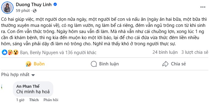 Hoa hậu Việt bức xúc khi thuê giúp việc nhà vẫn như amp;#34;cái chuồng lợnamp;#34;, ngày đi làm đêm phải thức trông con - 3