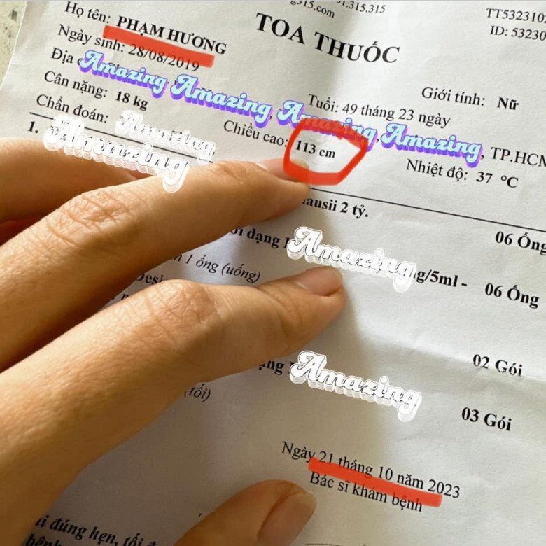 Bà mẹ cũng có lần khoe con gái 4 tuổi có chiều cao vượt trội.