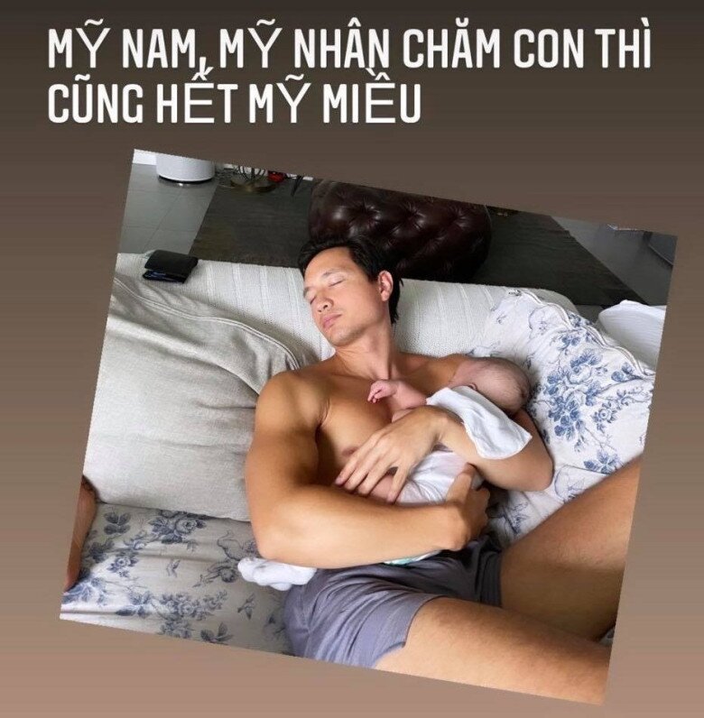 Lương Thế Thành cởi trần chăm con được dân tình khen amp;#34;bố đảm, body đẹpamp;#34;, Kim Lý, Cường Đôla cũng không thua kém - 10