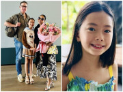 Yêu con - Mỹ nhân Việt 1m54 lấy chồng Tây gần 2m, con gái 10 tuổi cao bằng mẹ, nét lai Tây rõ xinh