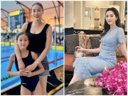 Yêu con - Hoa hậu Hà Kiều Anh bế bổng con gái mừng chiến thắng ở trường quốc tế, Đặng Thu Thảo vào khen ai ngờ để lộ một điều