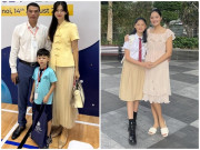 Yêu con - 2 nàng hậu Việt đều cao 1m8 lấy chồng cao 1m82, 2m, chiều cao con trai con gái đều cực phẩm