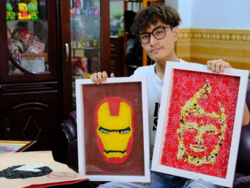 Chàng trai ở Sài Gòn quyết định bỏ việc lương cao để theo đuổi đam mê độc lạ, vẽ tranh từ nguyên liệu đặc biệt