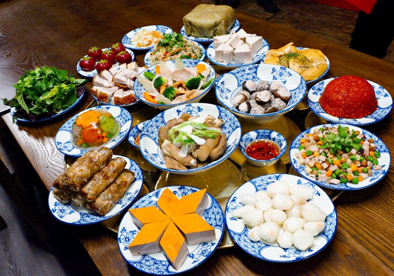 The Tet tray should harmoniously combine food groups, including a variety of vegetables. Illustration photo. 