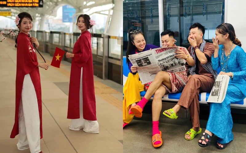 Tàu điện metro đã chính thức đi vào hoạt động tại Sài Gòn và lập tức trở thành điểm đến thu hút sự chú ý của đông đảo giới trẻ và trở thành địa điểm check in mới. 