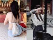 Thời trang - Hội chị em diện đồ cắt trên xẻ dưới khi đi chùa đầu năm, khiến người xung quanh ngán ngẩm