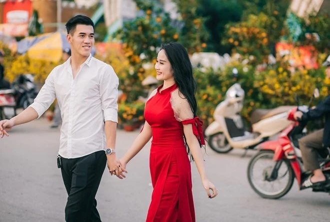 Tiến Linh và tình cũ Ngọc Quyên.