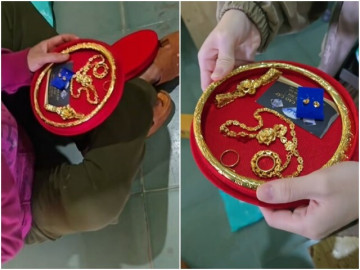 Chú rể mua bộ trang sức vàng mỹ kí 1,2 triệu tặng cô dâu trong đám cưới, hàng xóm tiết lộ sự thật