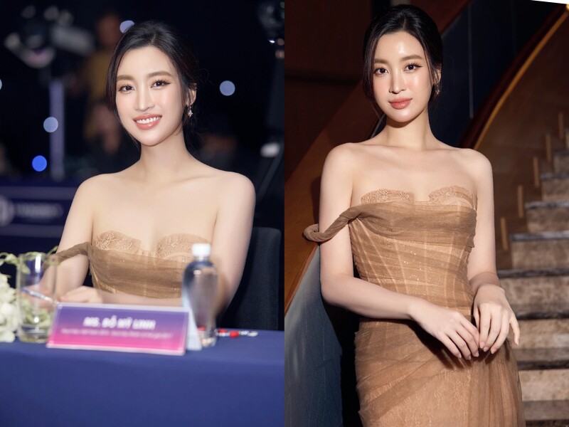 Dù bận rộn với công việc nhà chồng, Đỗ Mỹ Linh vẫn duy trì phát triển sự nghiệp riêng trong lĩnh vực thời trang, làm đẹp. Cuối năm 2024, nàng hậu xuất hiện tại một cuộc thi sắc đẹp với vai trò giám khảo.