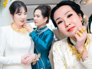 Giải trí - Sao Việt được mẹ chồng trao quà cưới: Mai Ngọc đeo vàng "nặng" cổ, mẹ đơn thân nhận sính lễ 88 cây vàng