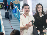 Giải trí - Chồng chủ tịch của Đỗ Mỹ Linh để vợ tự vác vali to cồng kềnh, không phải lần đầu bị "trừ điểm" vì thiếu ga lăng