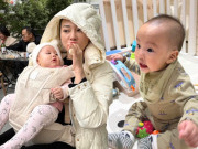 Giải trí - Con gái Phương Oanh có nết háu ăn được mẹ trêu y hệt bố Shark Bình, riêng con trai lộ rõ đôi tai phú quý
