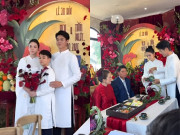 Giải trí - Quỳnh Lương làm lễ ăn hỏi với thiếu gia Trà Vinh, con trai riêng xuất hiện trong ngày vui của mẹ và bố dượng