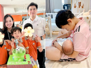 Giải trí - Con trai Ly Kute bao năm chỉ có mẹ nay được bố đến trường mừng sinh nhật, nhóc tì điển trai cực mê bóng đá